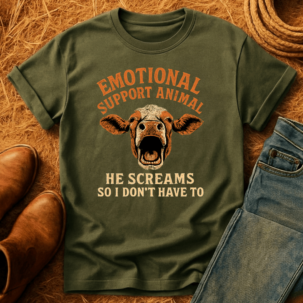 Emotional Support Cow T-Shirt