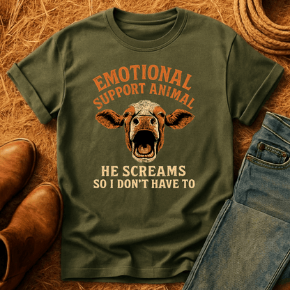 Emotional Support Cow T-Shirt