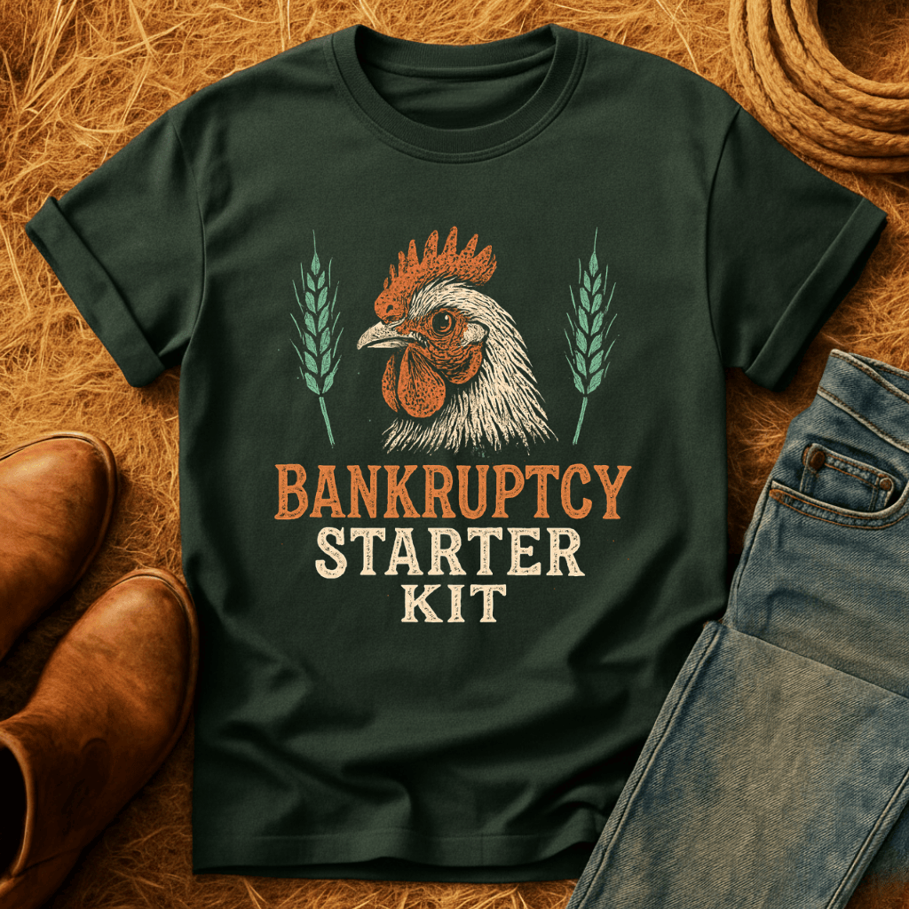 Chickens: Bankruptcy Starter Kit T-Shirt