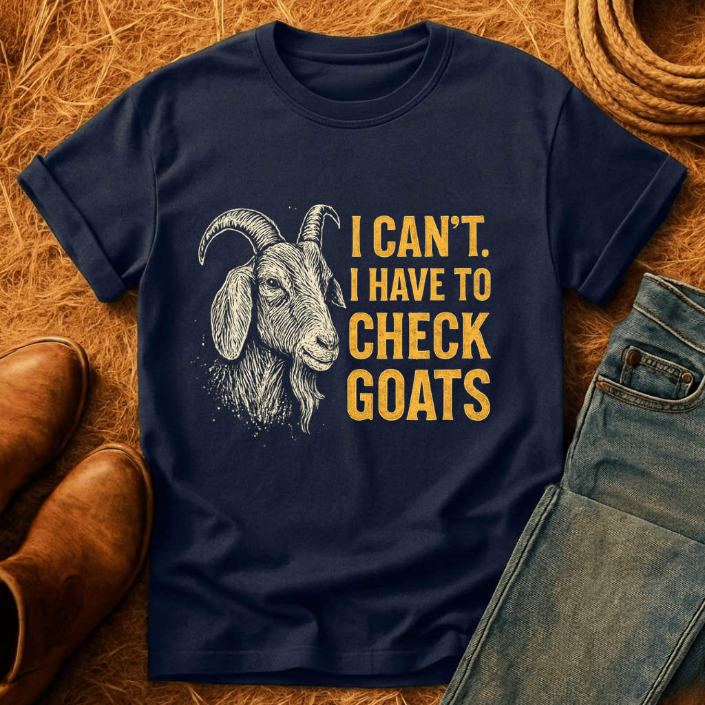 Can't. Checking Goats T-Shirt
