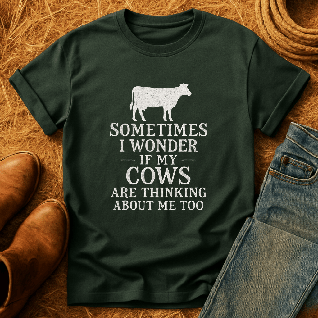 Cows Thinkin Bout Me Too T-Shirt