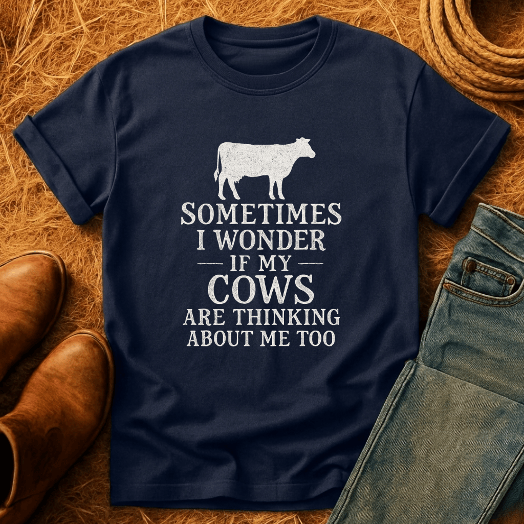 Cows Thinkin Bout Me Too T-Shirt