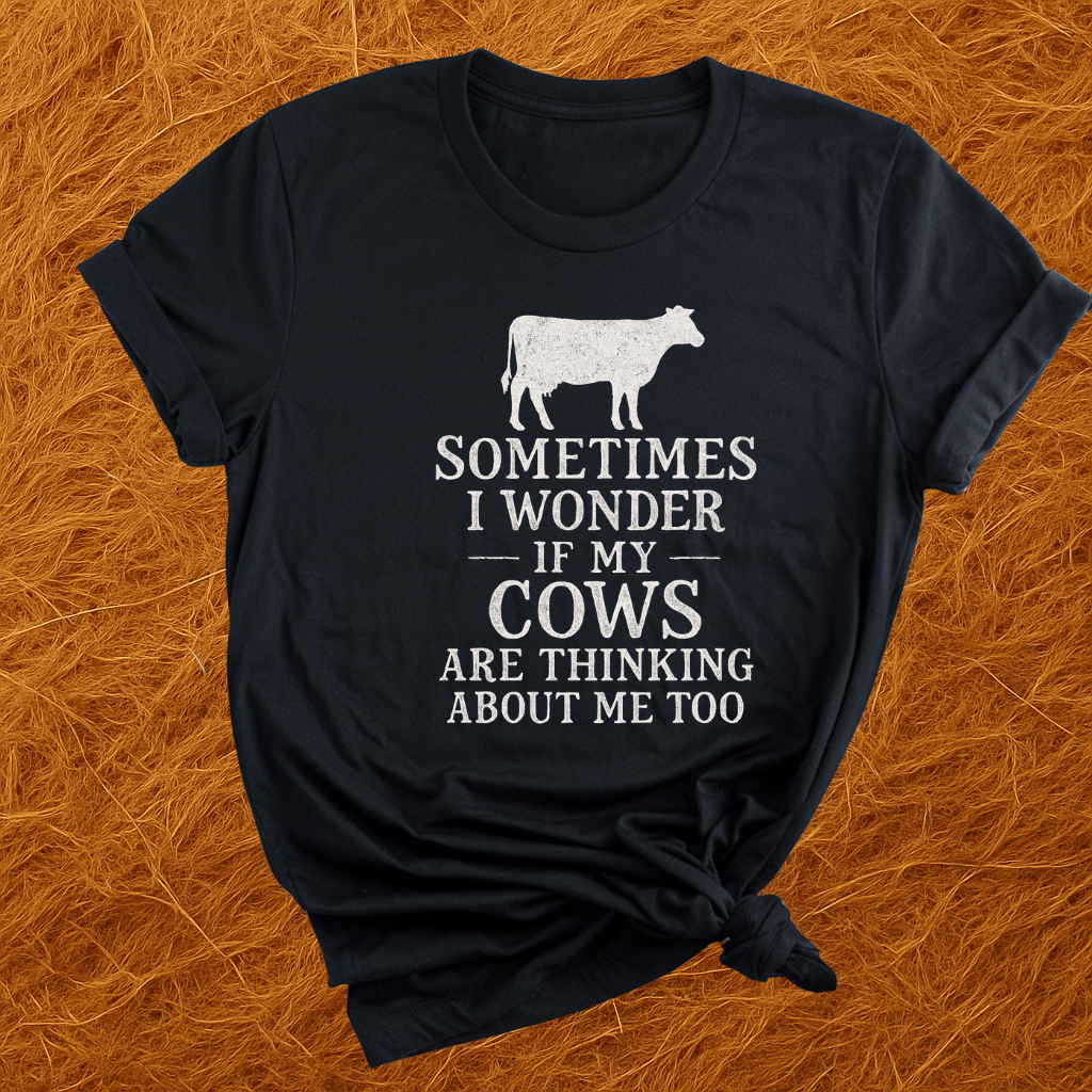 Cows Thinkin Bout Me Too T-Shirt