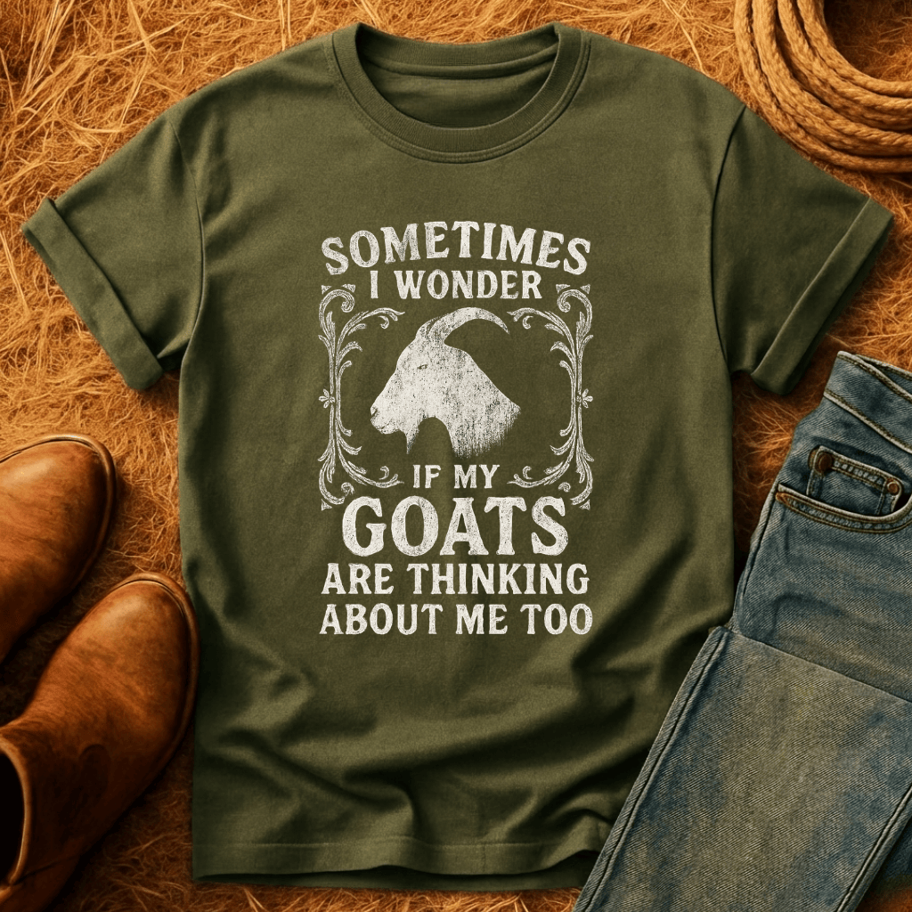 Goats Thinkin Bout Me Too T-Shirt