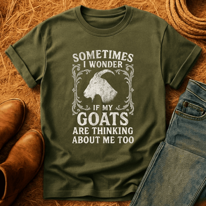 Goats Thinkin Bout Me Too T-Shirt