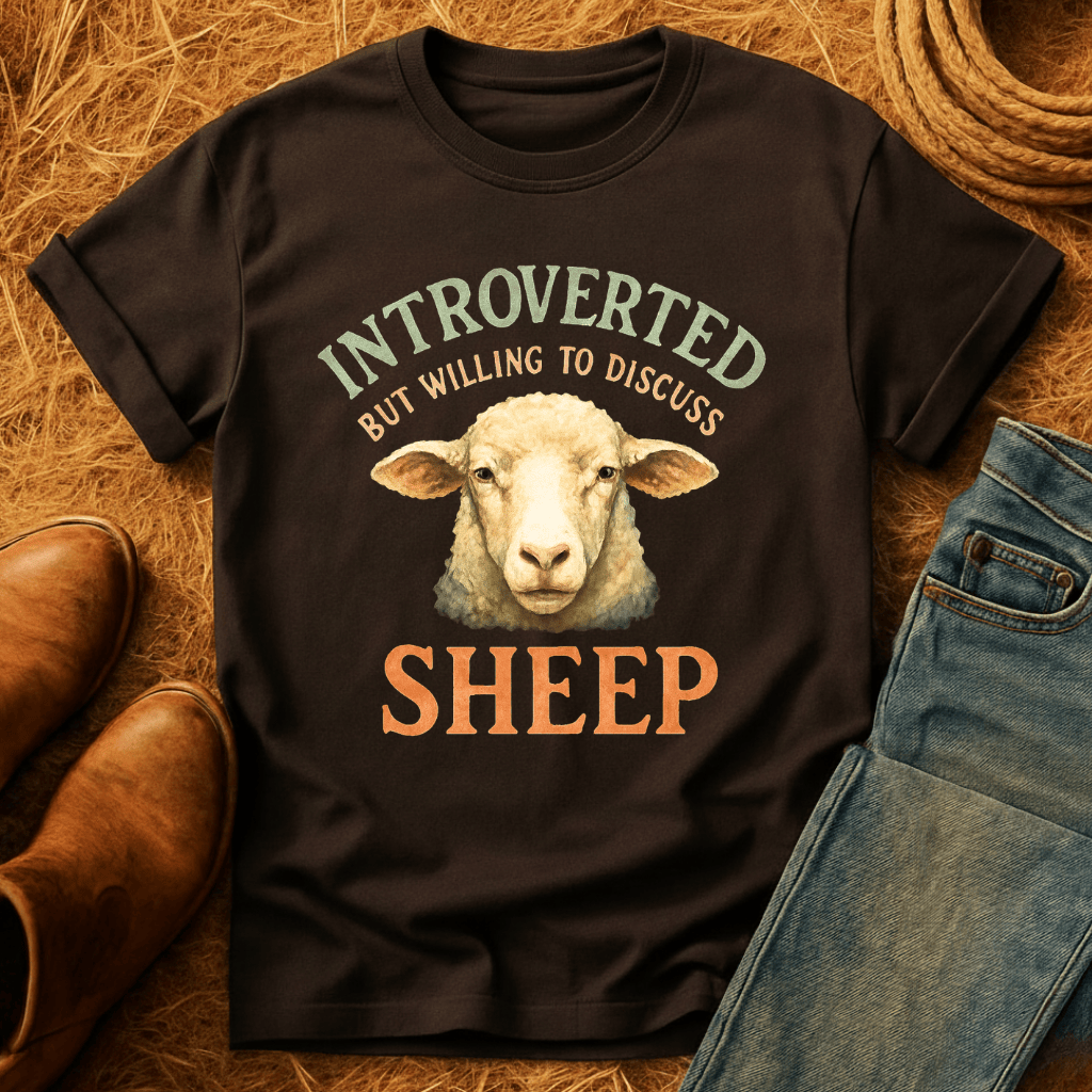 Introverted Except For Sheep T-Shirt