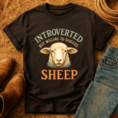 Introverted Except For Sheep T-Shirt
