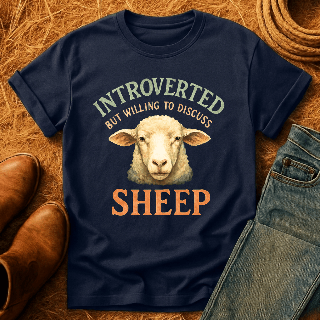 Introverted Except For Sheep T-Shirt