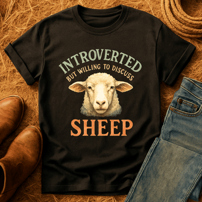 Introverted Except For Sheep T-Shirt