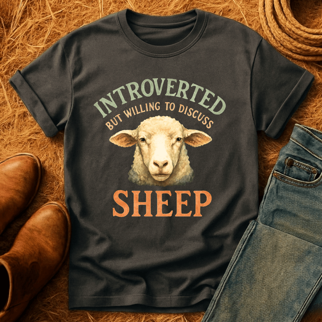 Introverted Except For Sheep T-Shirt