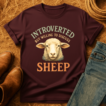Introverted Except For Sheep T-Shirt