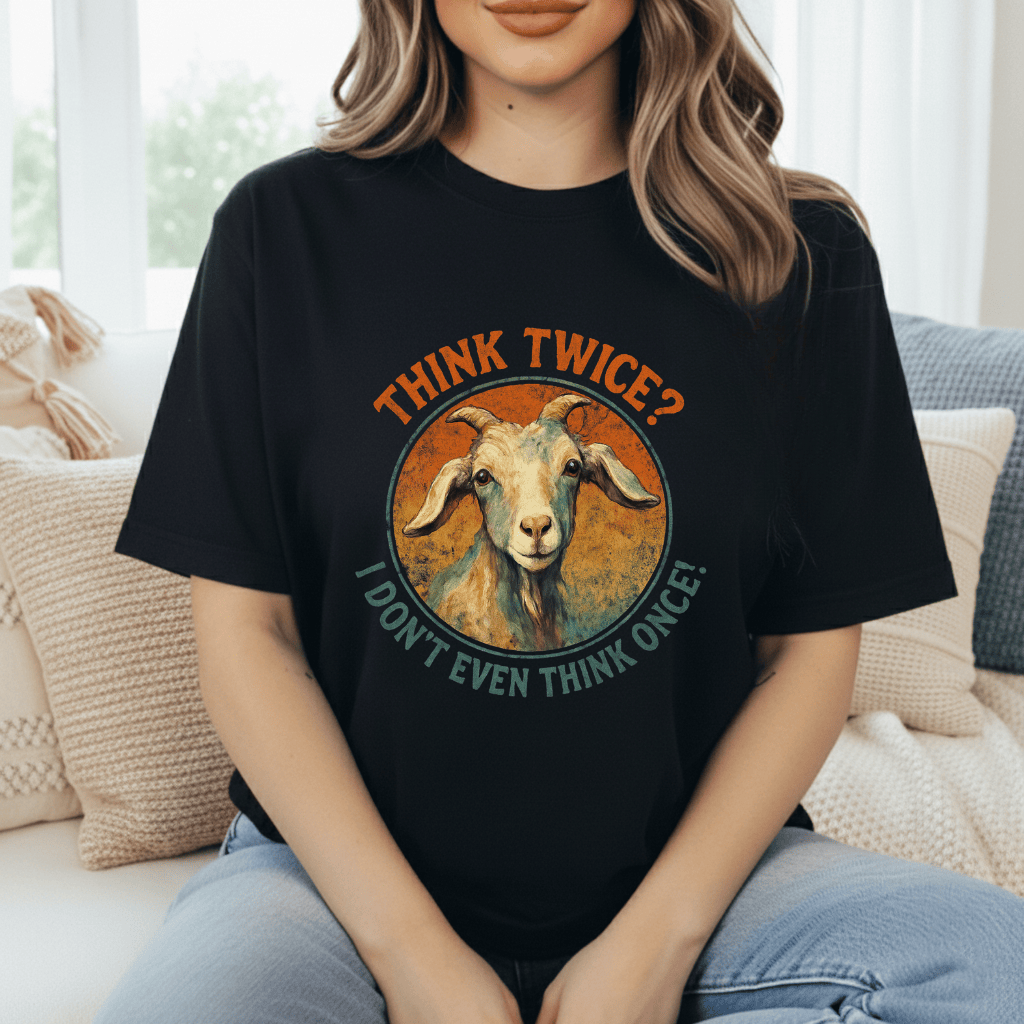 Think Twice? Not Once. Goats T-Shirt