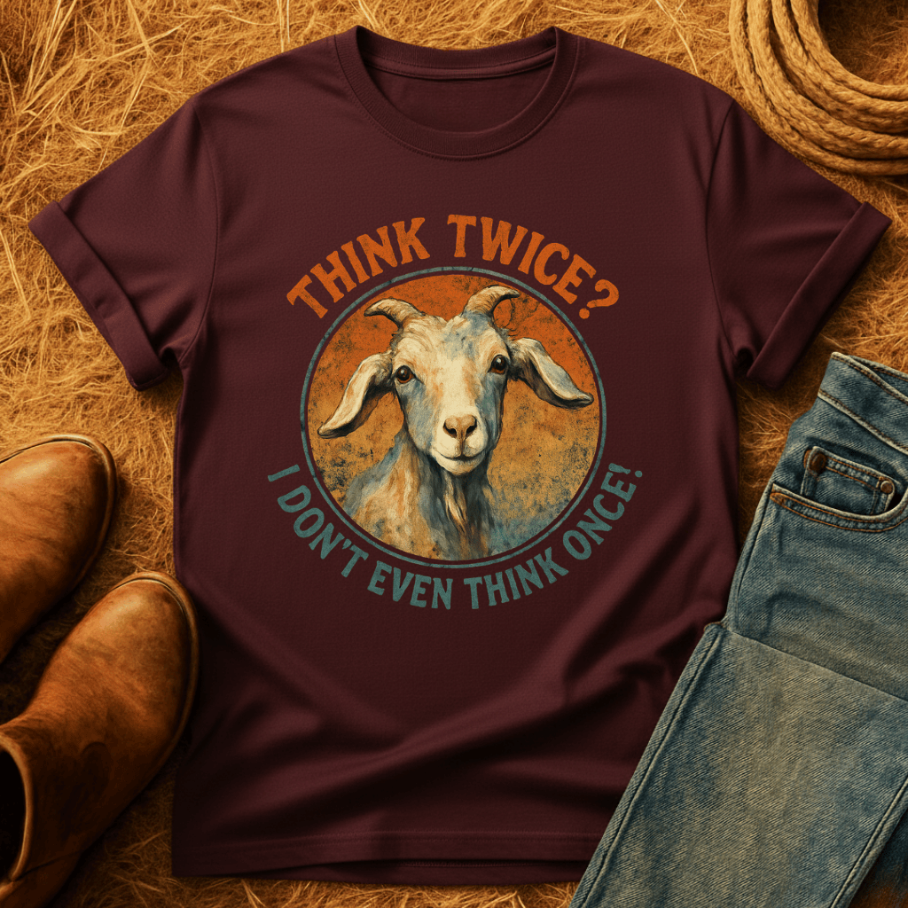 Think Twice? Not Once. Goats T-Shirt