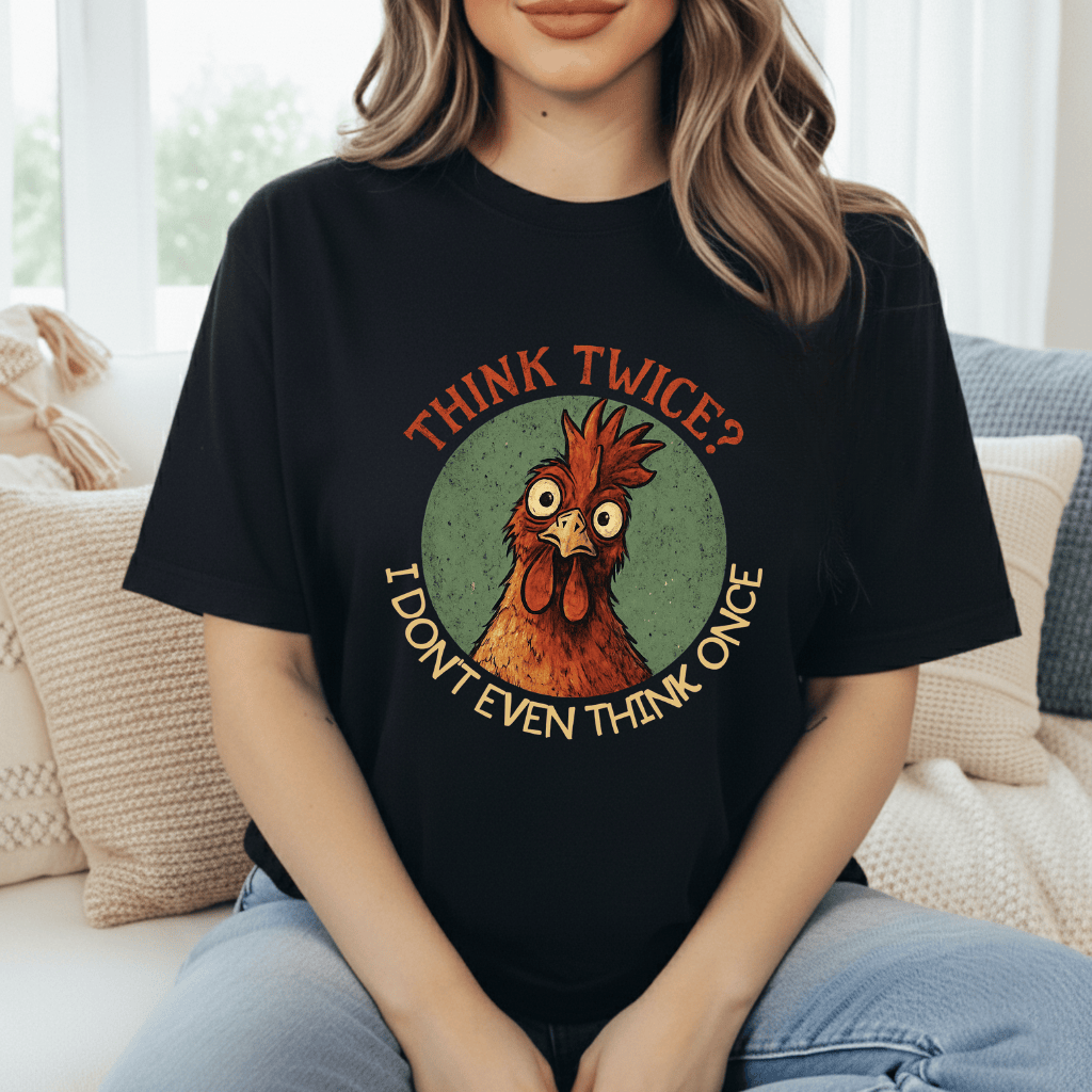 Think Twice? Not Once. Chickens T-Shirt
