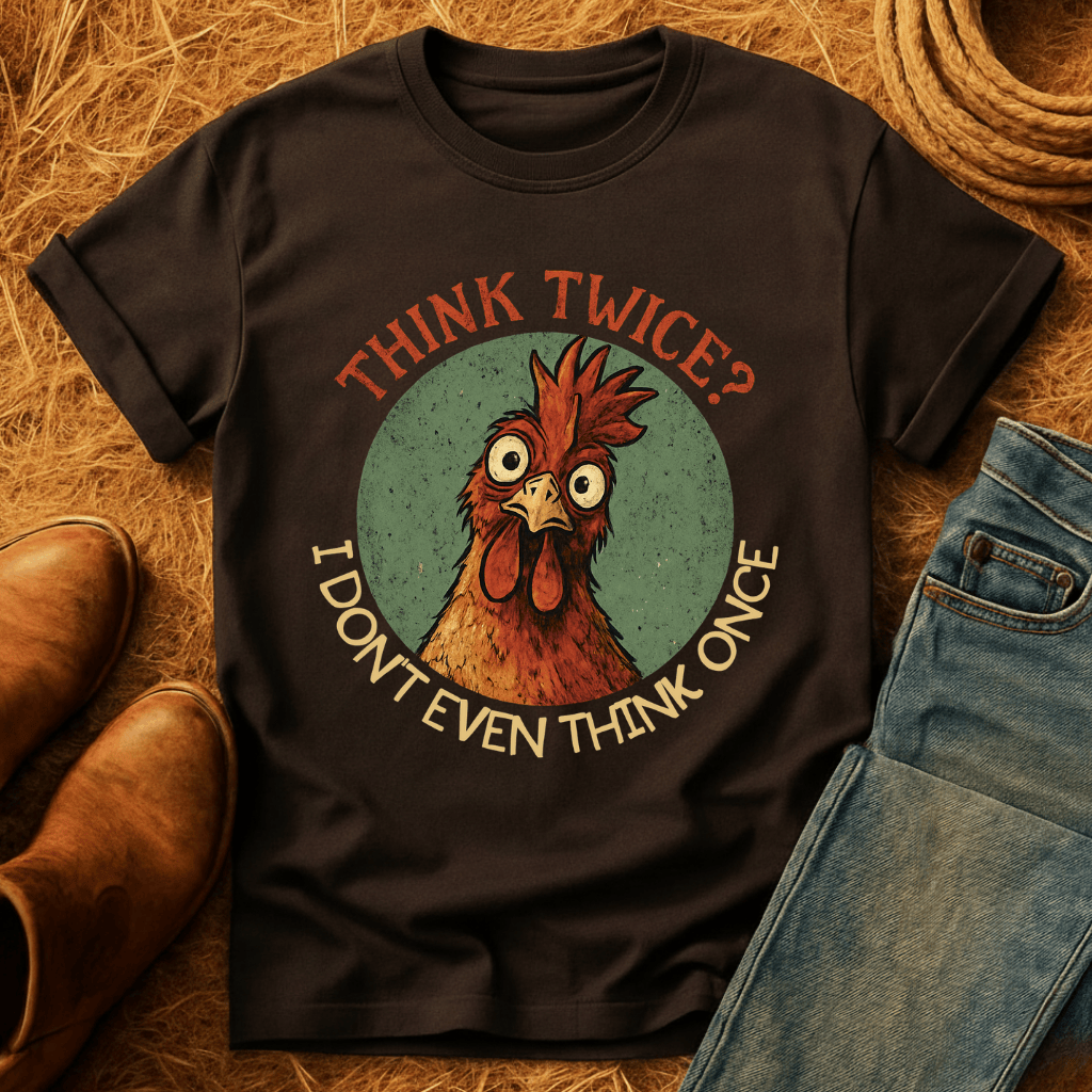 Think Twice? Not Once. Chickens T-Shirt