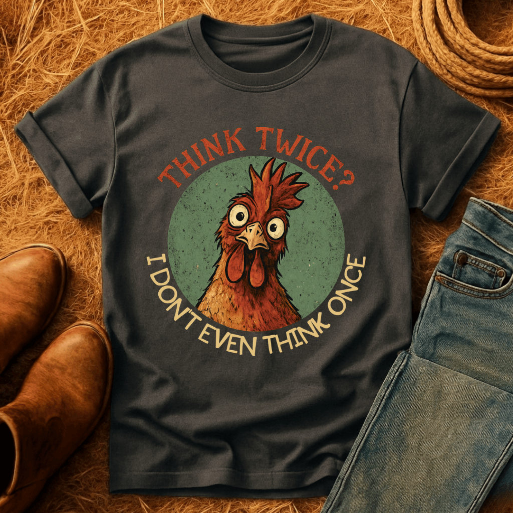 Think Twice? Not Once. Chickens T-Shirt