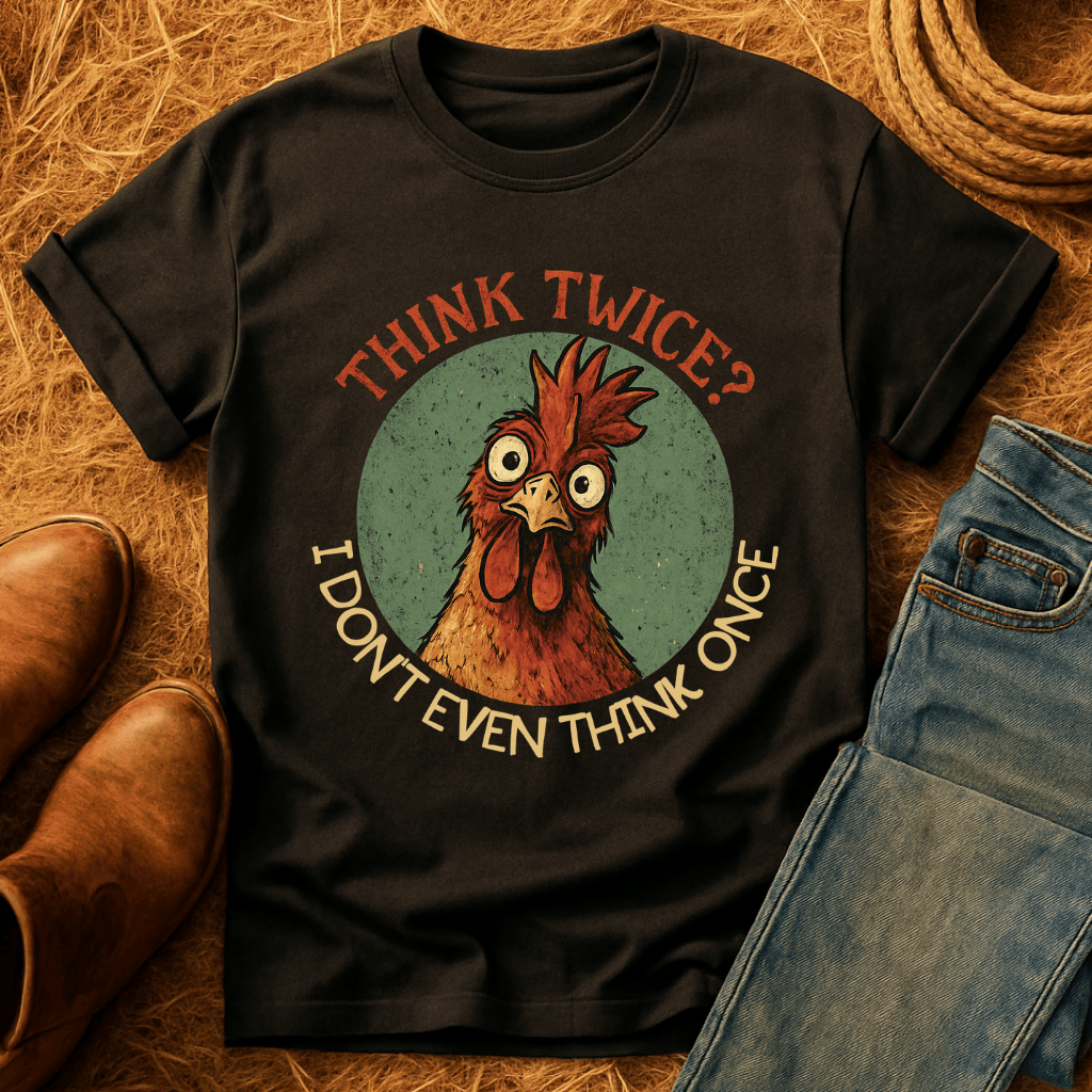 Think Twice? Not Once. Chickens T-Shirt