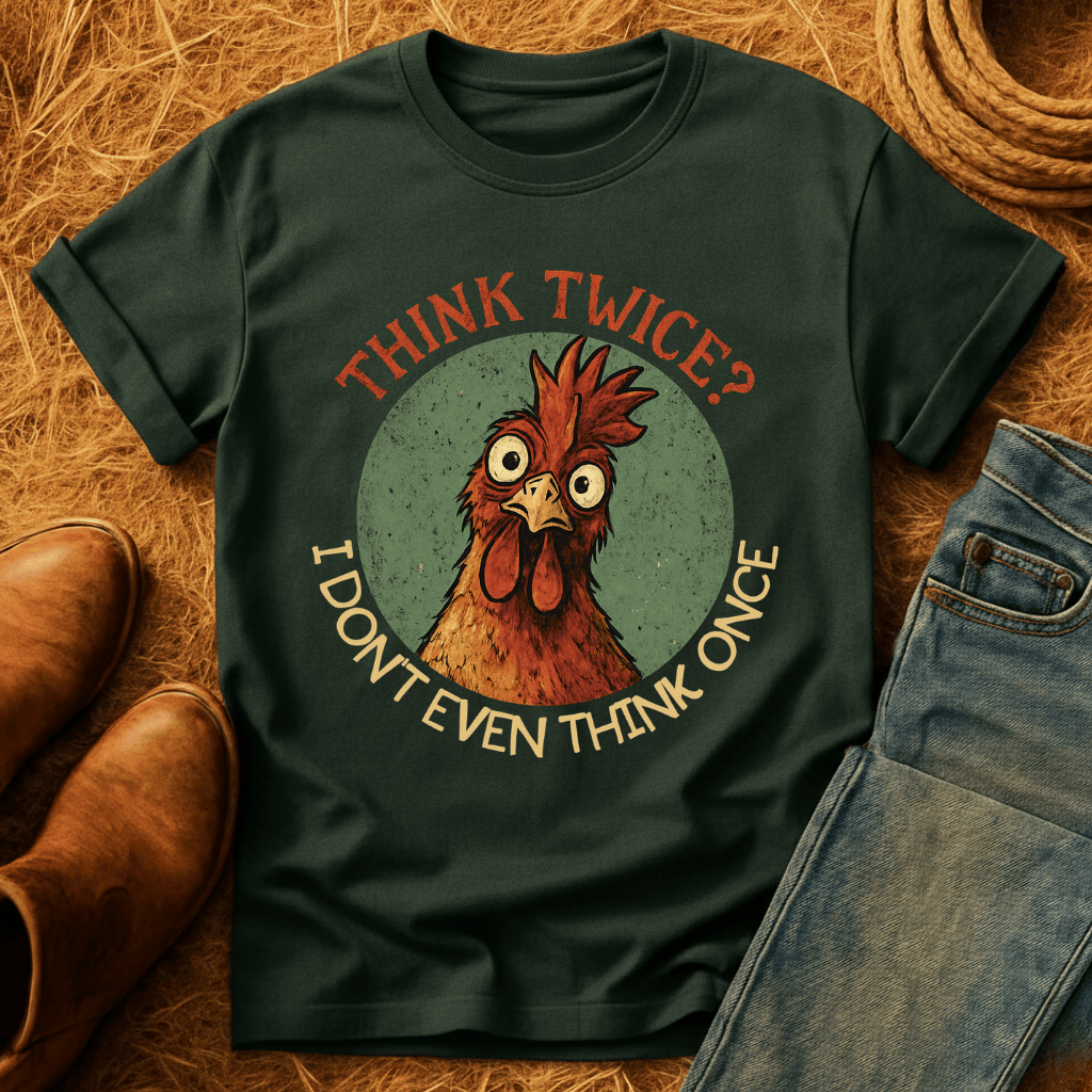 Think Twice? Not Once. Chickens T-Shirt
