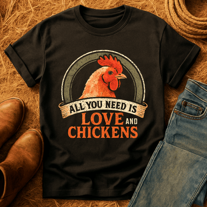 Need Love & Chickens T-Shirt