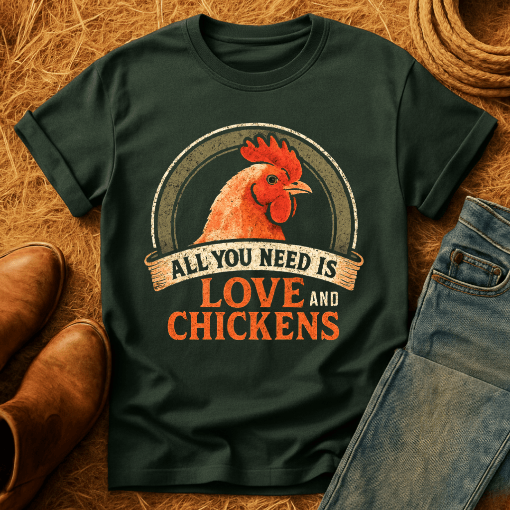 Need Love & Chickens T-Shirt