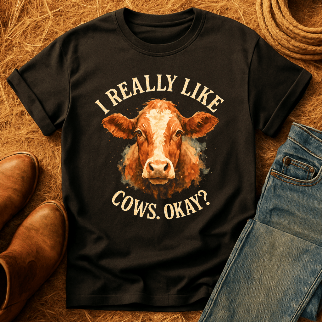 I Really Like Cows, Okay? T-Shirt