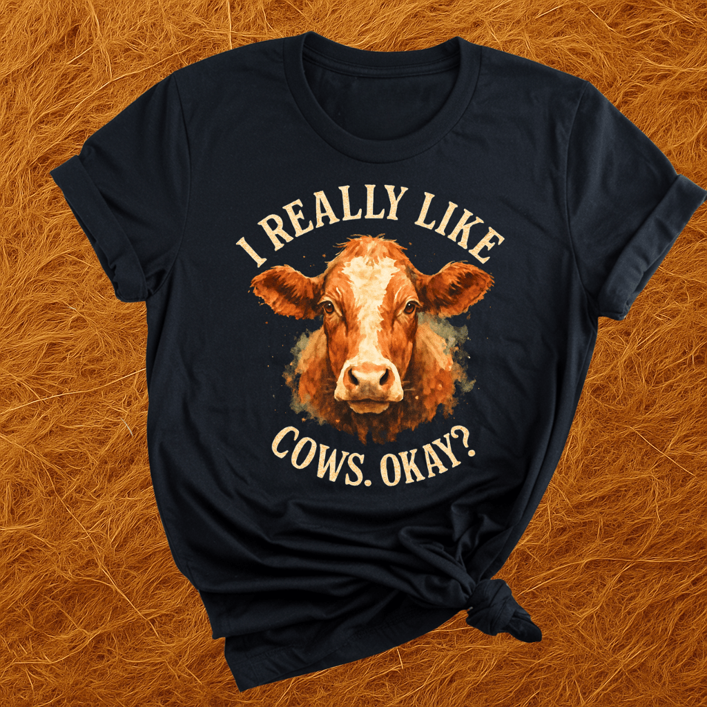 I Really Like Cows, Okay? T-Shirt