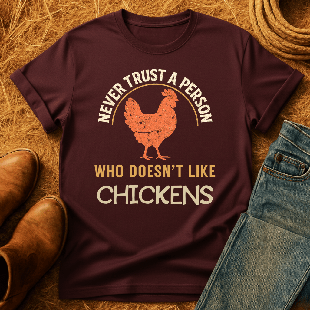 Never Trust Chicken Haters T-Shirt