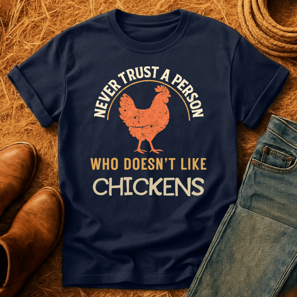 Never Trust Chicken Haters T-Shirt