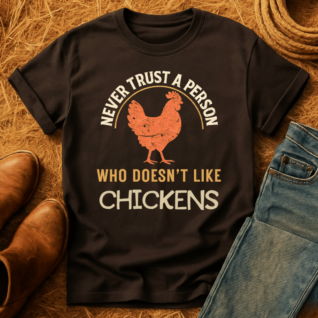 Never Trust Chicken Haters T-Shirt