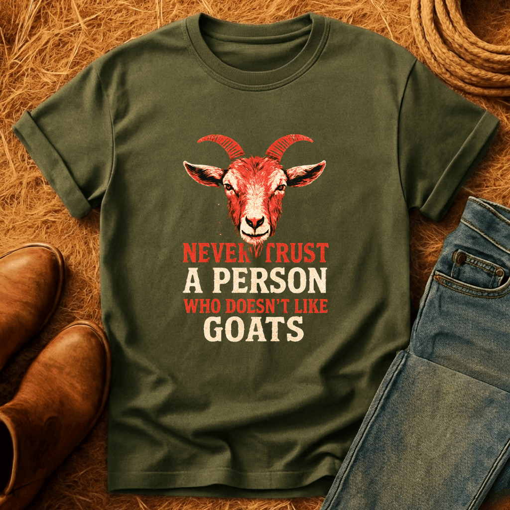 Never Trust Goat Haters T-Shirt