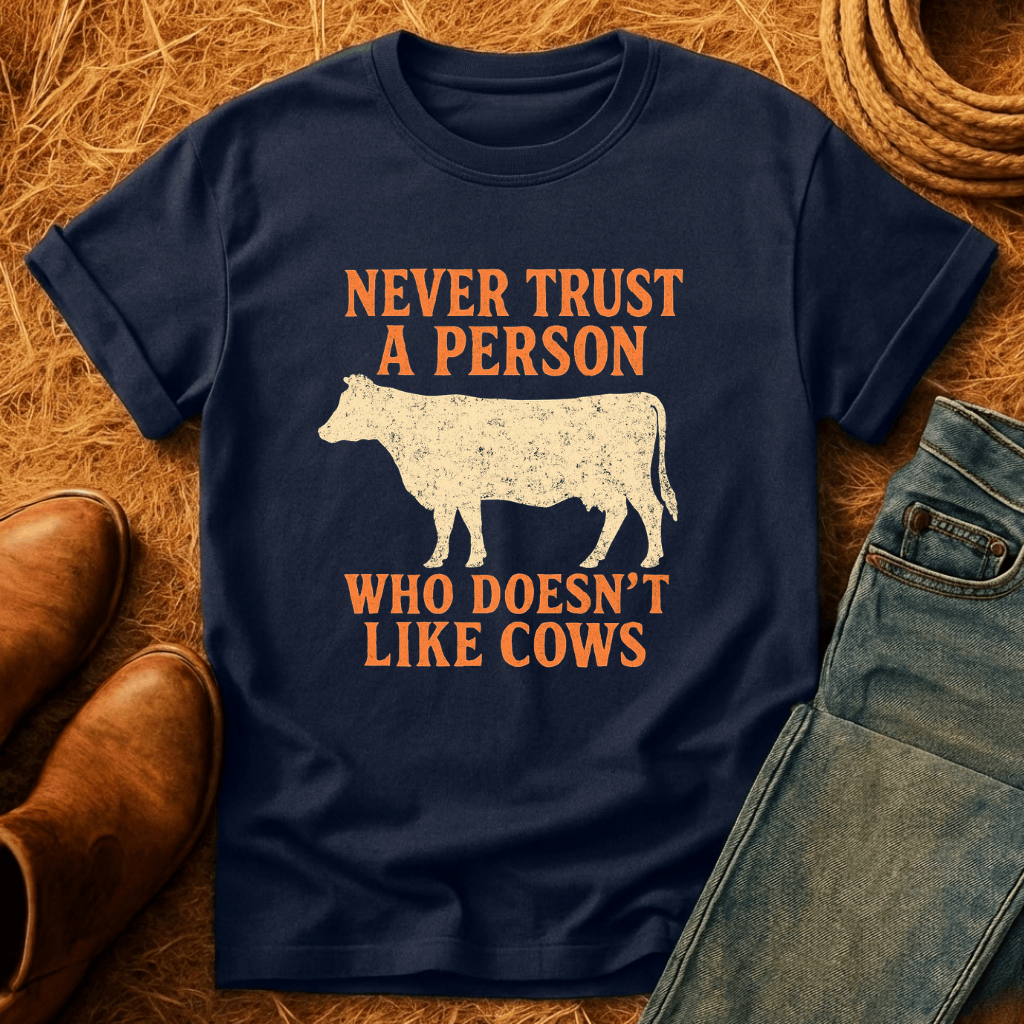 Never Trust Cow Haters T-Shirt