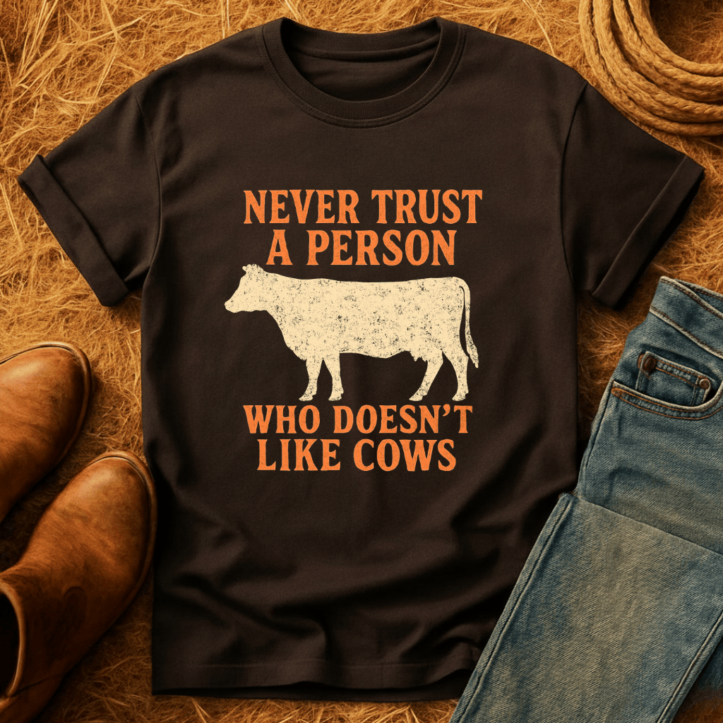 Never Trust Cow Haters T-Shirt
