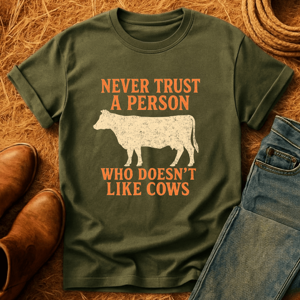 Never Trust Cow Haters T-Shirt