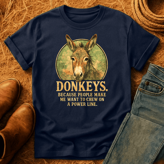 Donkeys Instead Of People T-Shirt